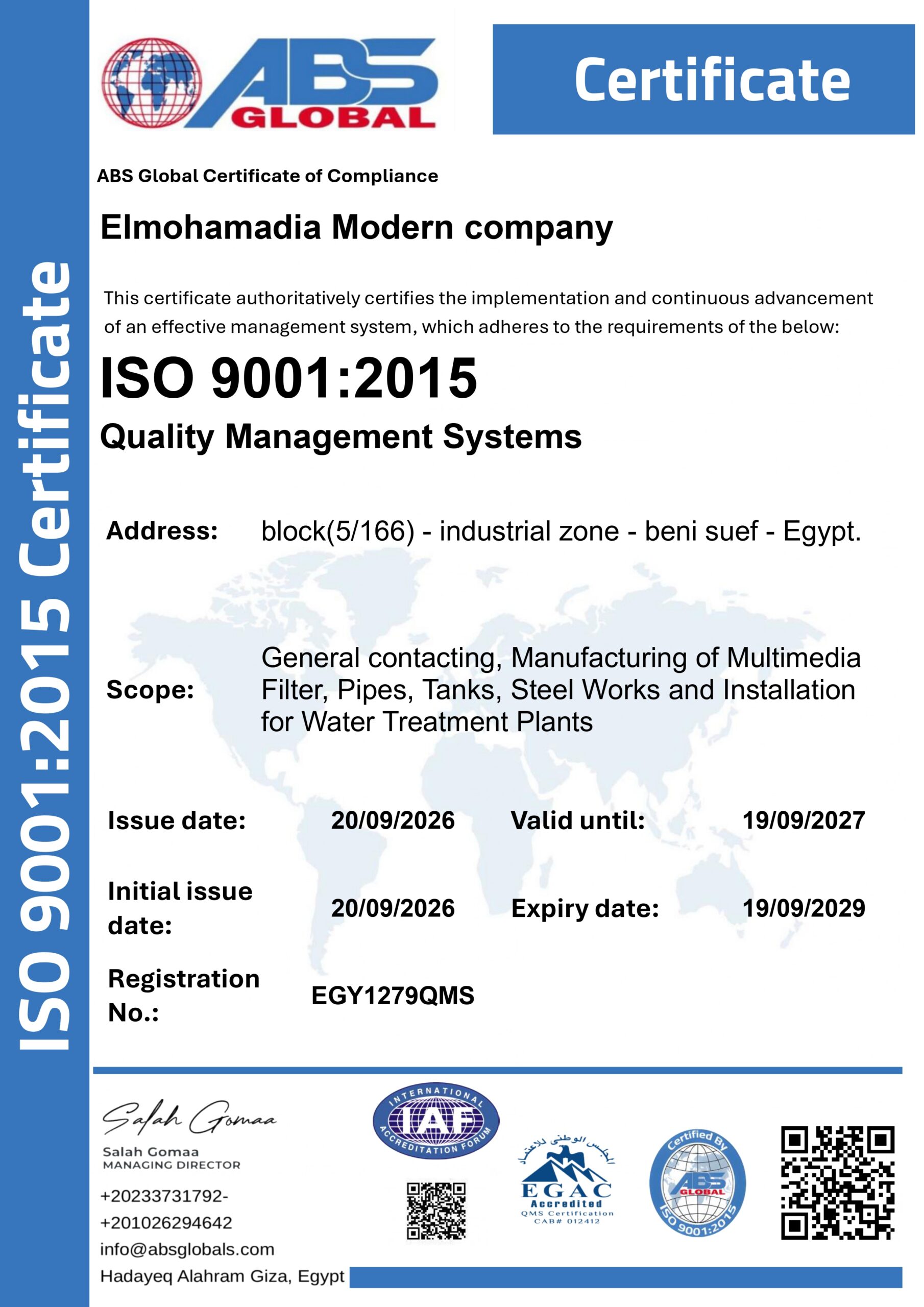 ISO 9001 : 2015