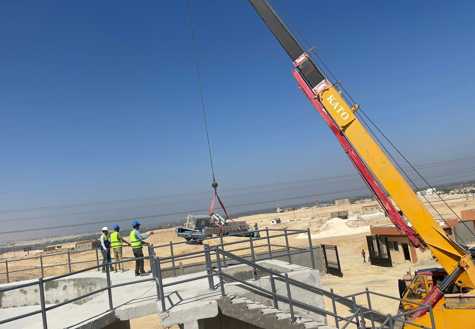 lifting on site for Penstocks